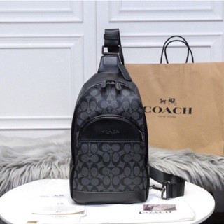 Coach Houston Signature Sling Pack Black ORIGINAL COACH 39942 Limited Edition