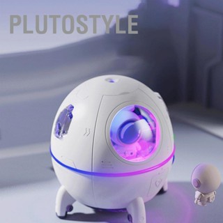 Plutostyle เครื่องทําความชื้นน้ํามันหอมระเหย อโรม่า แคปซูลหมอก ขนาดใหญ่ พร้อมไฟกลางคืน หลากสี สําหรับห้องนอน สํานักงาน