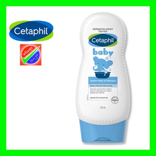 Cetaphil Baby Gentle Wash&amp;Shampoo 230 ml  (หมดอายุ09/24)  เซตาฟิล เบบี้ เจนเทิล วอช แอนด์ แชมพู