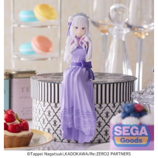 [ Figure แท้ ] Re:Zero Starting Life in Another World - Emilia Dressed Up Party Ver [ SEGA ]