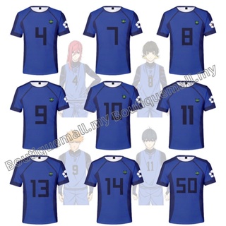 เสื้อกีฬาคอสเพลย์ การ์ตูนอนิเมะ Blue Lock Isagi Yoichi Bachira Meguru No.11 Chigiri Hyouma No.8