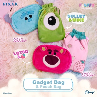 สินค้า [Fluffy Festival Collection] Gadget Bag and Pouch Bag กระเป๋าเก็บอุปกรณ์เสริม organizer bag ลาย lottso / Sulley Disney