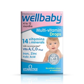 ✈️PRE-ORDER✈️ วิตามินรวมสำหรับทารกและเด็กเล็ก Vitabiotics Wellbaby Multi-Vitamin Drops