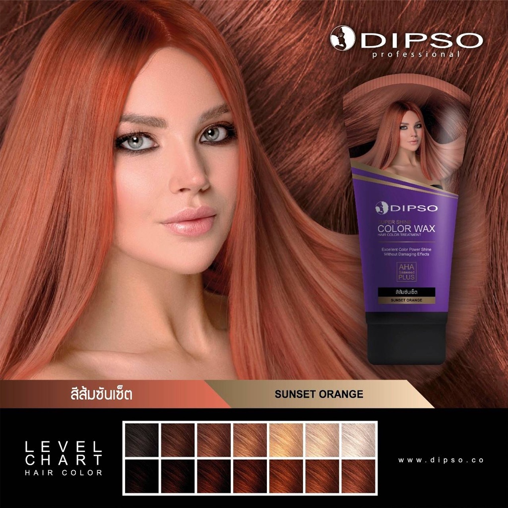 ภาพสินค้าแว๊กซ์สีผมดิ๊พโซ่ ซุปเปอร์ ชายน์ แฮร์ คัลเลอร์ แว๊กซ์ 150 มล. DIPSO Super Shine Hair Color Wax 150 ml. จากร้าน chutima.online บน Shopee ภาพที่ 3