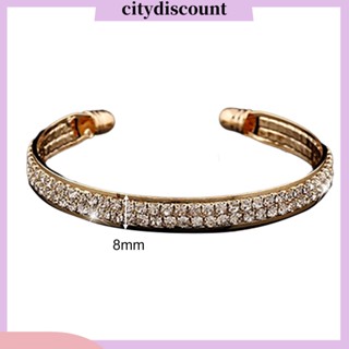 &lt;citydiscount&gt;  City_กำไลข้อมือ สร้อยข้อมือ แฟชั่น ประดับเพชร สำหรับผู้หญิง