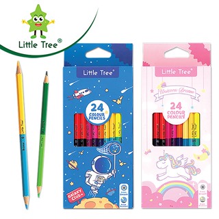 Little Tree ดินสอสีไม้ 2หัว (Colour Pencils) แพ็ค 1 โหล