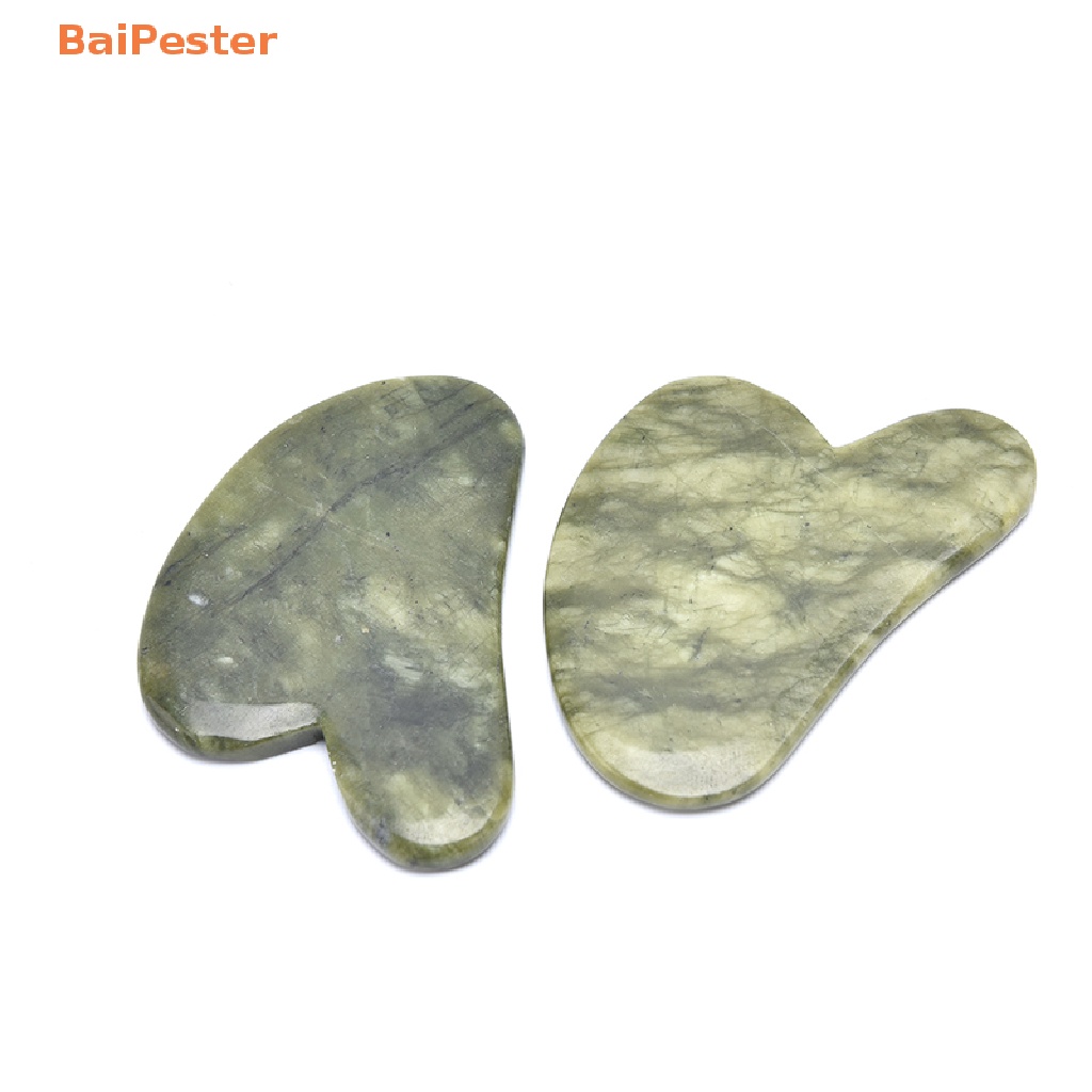 baipester-แผ่นหินหยกธรรมชาติ-สีเขียว-สําหรับนวดใบหน้า-กัวซา