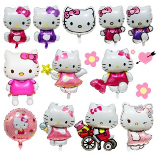 ลูกโป่งฟิล์มอลูมิเนียม ลายการ์ตูน Hello Kitty Kt Cat Big Kt Cat สําหรับตกแต่งปาร์ตี้วันเกิดเด็ก