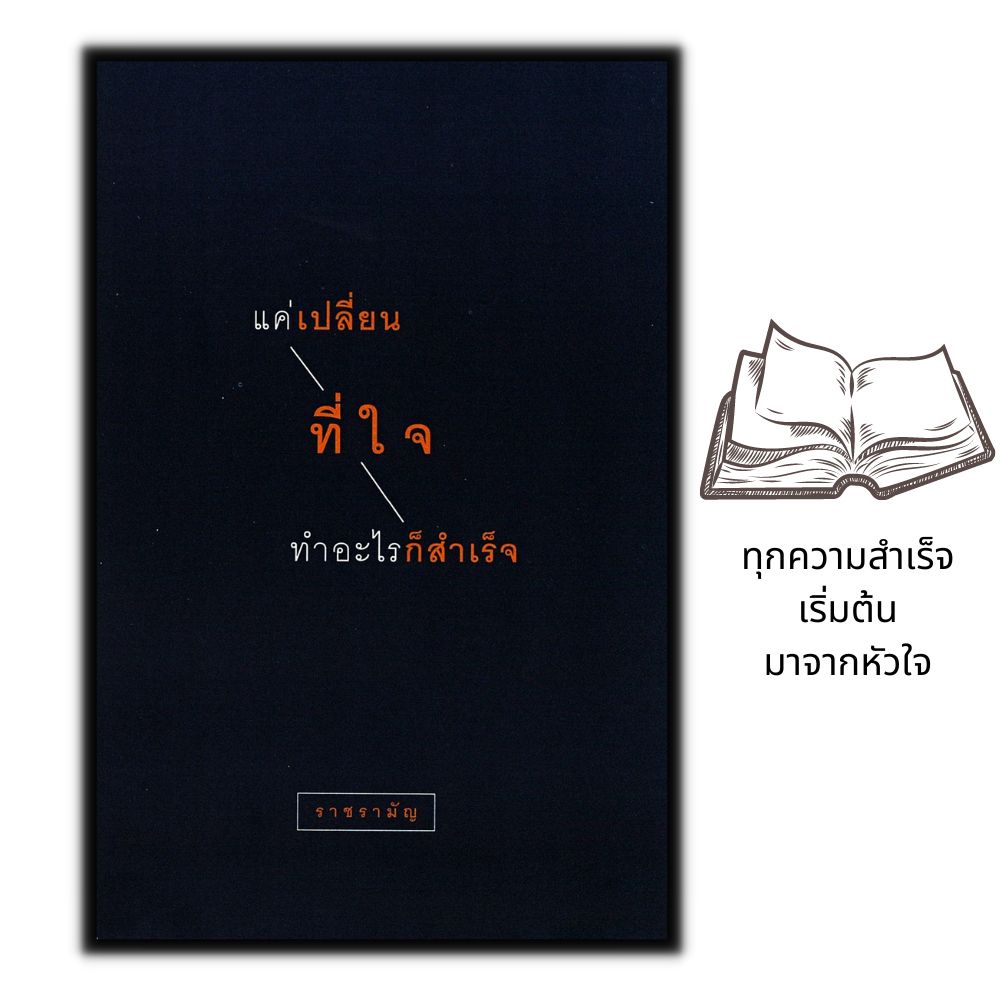 หนังสือ-แค่เปลี่ยนที่ใจ-ทำอะไรก็สำเร็จ-จิตวิทยา