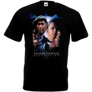 Lmytx2 เสื้อยืดผ้าฝ้าย พิมพ์ลายโปสเตอร์ภาพยนตร์ The Shawshank Redemption v2 พลัสไซซ์ สําหรับผู้ชายสามารถปรับแต่งได้