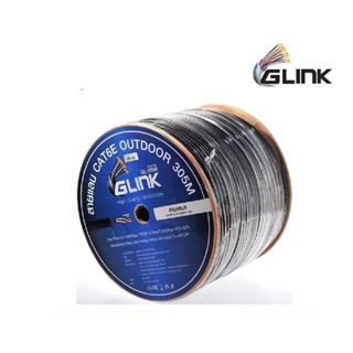 สายแลน CAT6 Outdoor 305 M (GL-6006) GLINK (ออกใบกำกับภาษี)