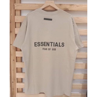 เสื้อคู่วินเทจ เสื้อยืดแฟชั่น เสื้อโอเวอร์ไซ - Essentials กลับพิมพ์ยางเสื้อยืด เสื้อยืดผู้ชาย90 Tee