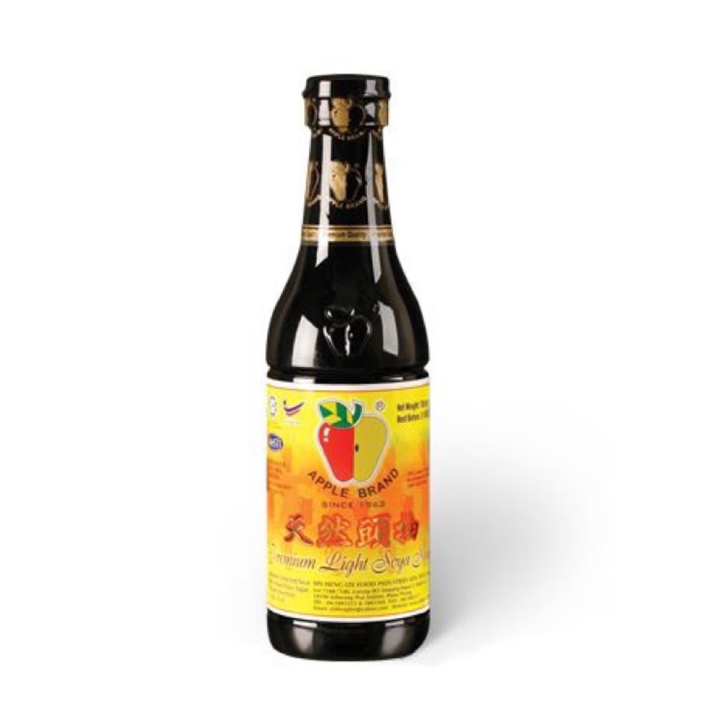 ซีอิ้วขาวตราแอปเปิล Apple Brand Golden Light Soya Sauce 天然頭抽 700g