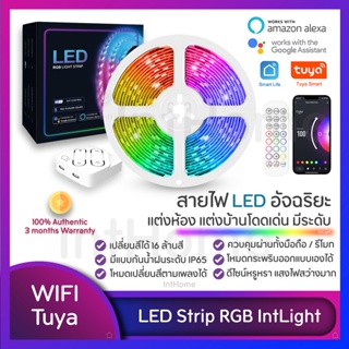 ภาพหน้าปกสินค้า🔥ลดเพิ่ม10%🇺🇸ไฟเส้นเกรดเมกา Tuya Smart LED Strip RGB IntLight|Wifi ไฟเส้นแต่งห้องอัจฉริยะ คุมผ่านแอพ เล่นตามเพลง ที่เกี่ยวข้อง