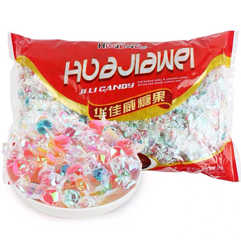 huajiawei-พันกระดาษเครน-ลูกอมแต่งงานที่มีสีสัน-500g-จำนวนมาก-ลูกอมผลไม้ที่มีสีสัน-ลูกอม-ลูกอมคริสต์มาส