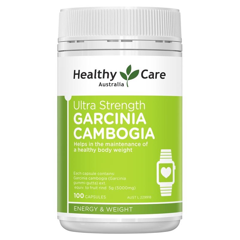 ภาพหน้าปกสินค้าHealthy Care Ultra Strength Garcinia Cambogia 100 Capsules สารสกัดจากส้มแขก ลดไขมันส่วนเกินในร่างกาย จากร้าน eucerinthiiland บน Shopee