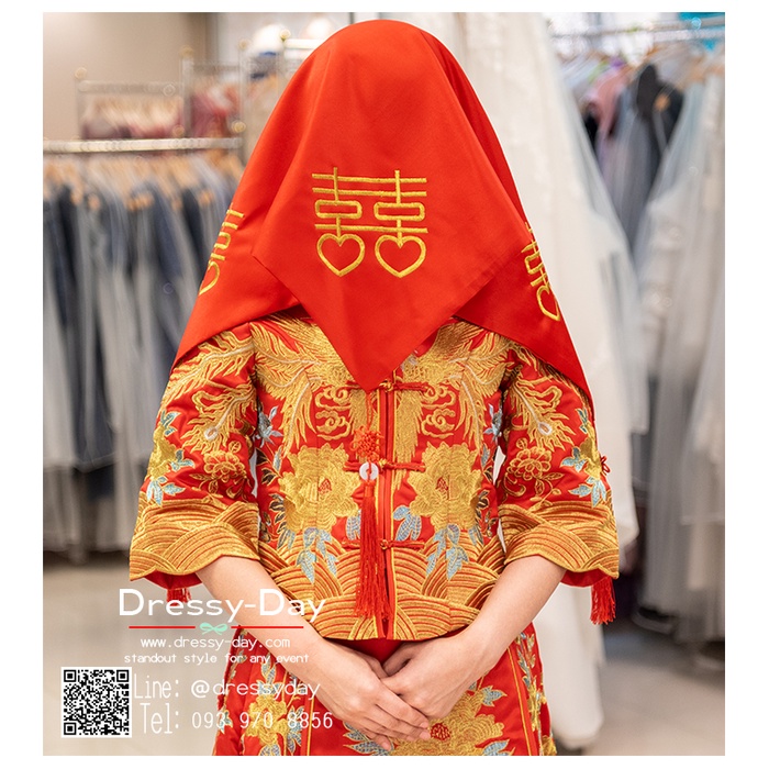 ผ้าคลุมหน้าเจ้าสาวจีน-bridal-veil-สีแดง-สวย-หรู-อลัง-ตามประเพณีจีนโบราณ-พร้อมส่ง-vd011