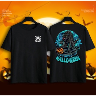 ตลก Happy Halloween Party ฉลองฮาโลวีน devils และ Pumpkin Trick หรือ Treat Unisex Graphic เสื้อยืด Tee Tshirt