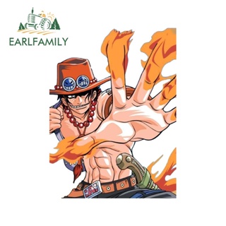 Earlfamily สติกเกอร์ไวนิล ลายการ์ตูนอนิเมะ One Piece กันน้ํา ขนาด 13 ซม. x 9.7 ซม. สําหรับติดตกแต่งกระเป๋าเดินทาง หมวกกันน็อค แล็ปท็อป