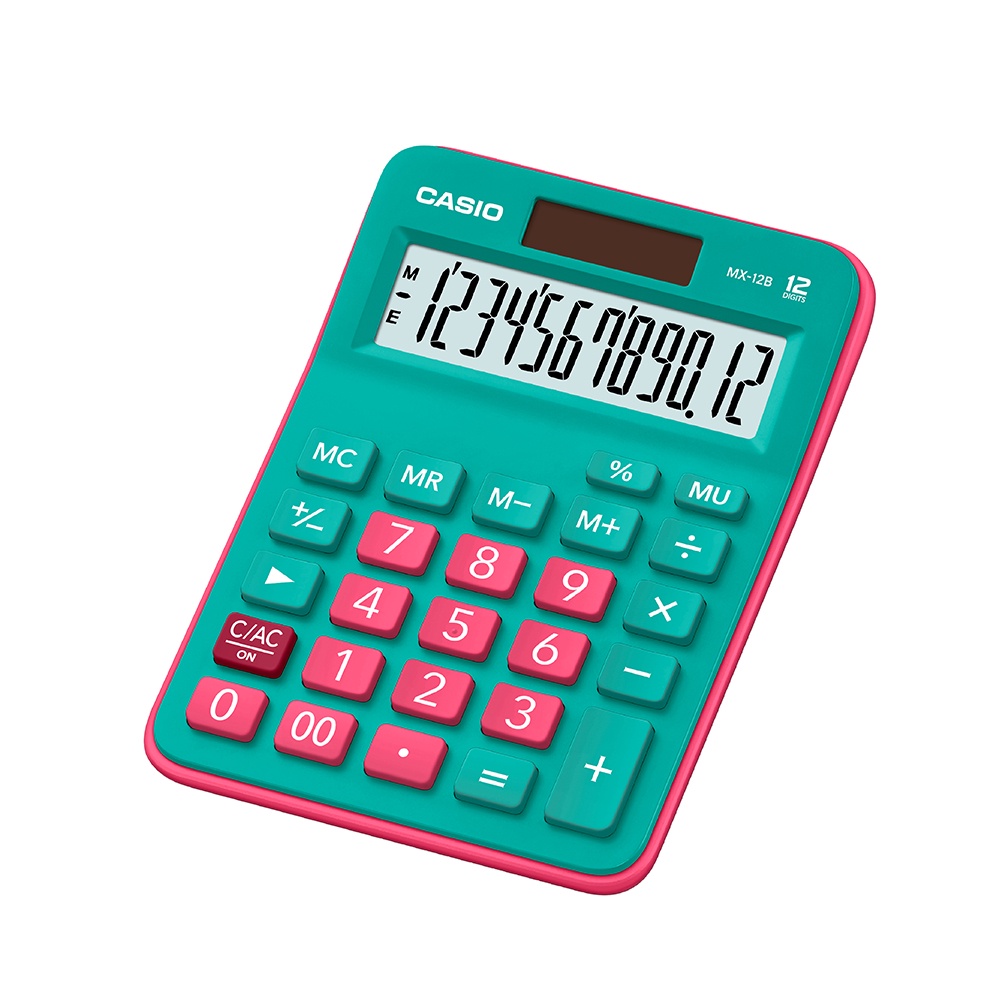 casio-calculator-เครื่องคิดเลข-คาสิโอ-รุ่น-mx-12b-gnrd-แบบตั้งโต๊ะสีสัน-ขนาดกะทัดรัด-12-หลัก-สีเขียวแดง