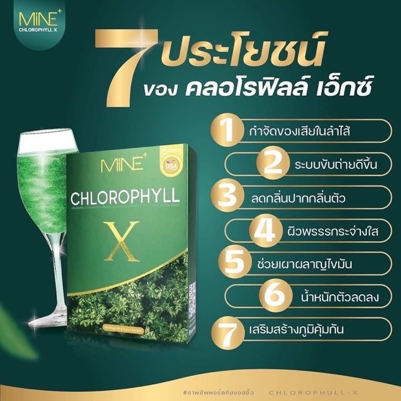 ภาพสินค้าคลอโรฟิลล์มายมิ้น  x ผงผอมมายมิ้น  : (ส่งฟรี/มีปลายทาง) คลอโรฟิลล์เอ็กซ์ Mine chlorophyll X ดีท็อก รีดไขมันส่วนเกิน จากร้าน daisyofficial689 บน Shopee ภาพที่ 4