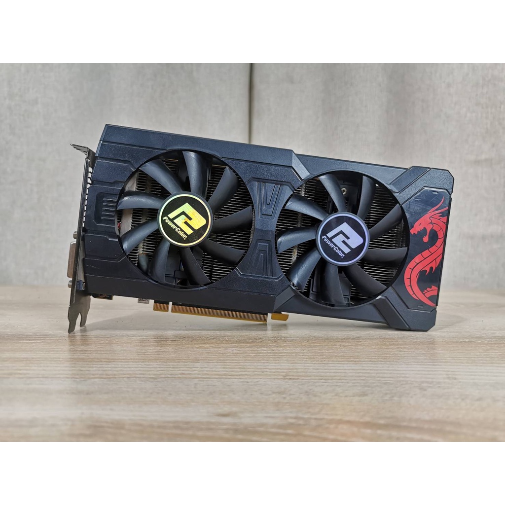 การ์ดจอ(graphic card) POWERCOLOR RADEON RX570 RED DRAGON 4GB DDR5 (ต่อ ...