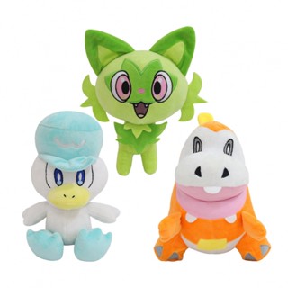 pokemon new version sprigatito alligator Quackly plush toy plush doll Halloween Christmas Birthday Present