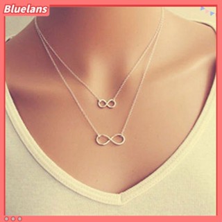 เครื่องประดับผู้หญิง จี้สร้อยคอโชคเกอร๋ Double 8 ทรง Bib ส่วนลด100 บาท โค้ด