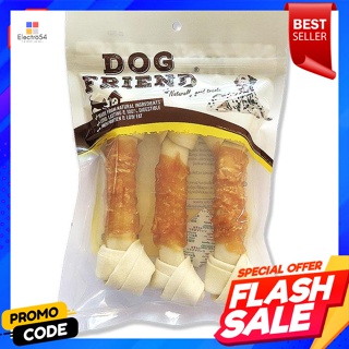 ด็อกเฟรนด์ กระดูกไวท์ชิวโบน สำหรับสุนัข ขนาด 7 นิ้ว แพ็ค 3 ชิ้นDogfriend White Chewbone for Dogs Size 7 Inch Pack 3 Piec