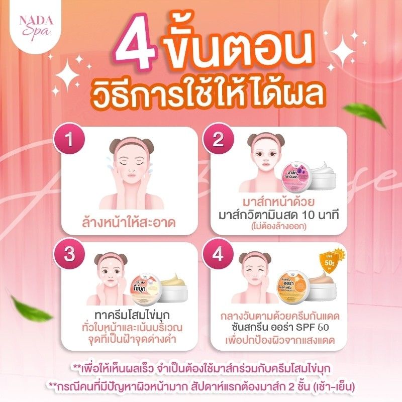 nadaspaครีมโสมไข่มุข