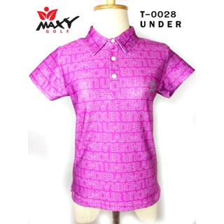 เสื้อโปโลผู้หญิง (POLO) สำหรับผู้หญิง ยี่ห้อ MAXY GOLF (รหัส T-0028 ลายUnder)