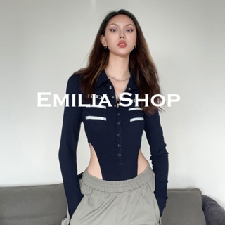 EMILIA SHOP  เสื้อครอป  2022 ใหม่  ทันสมัย สวยงาม พิเศษ High quality S031040 36Z230909