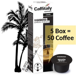 Vigoroso Espresso Robusto PACK5 Caffitaly (50 Capsules) Ecaffe