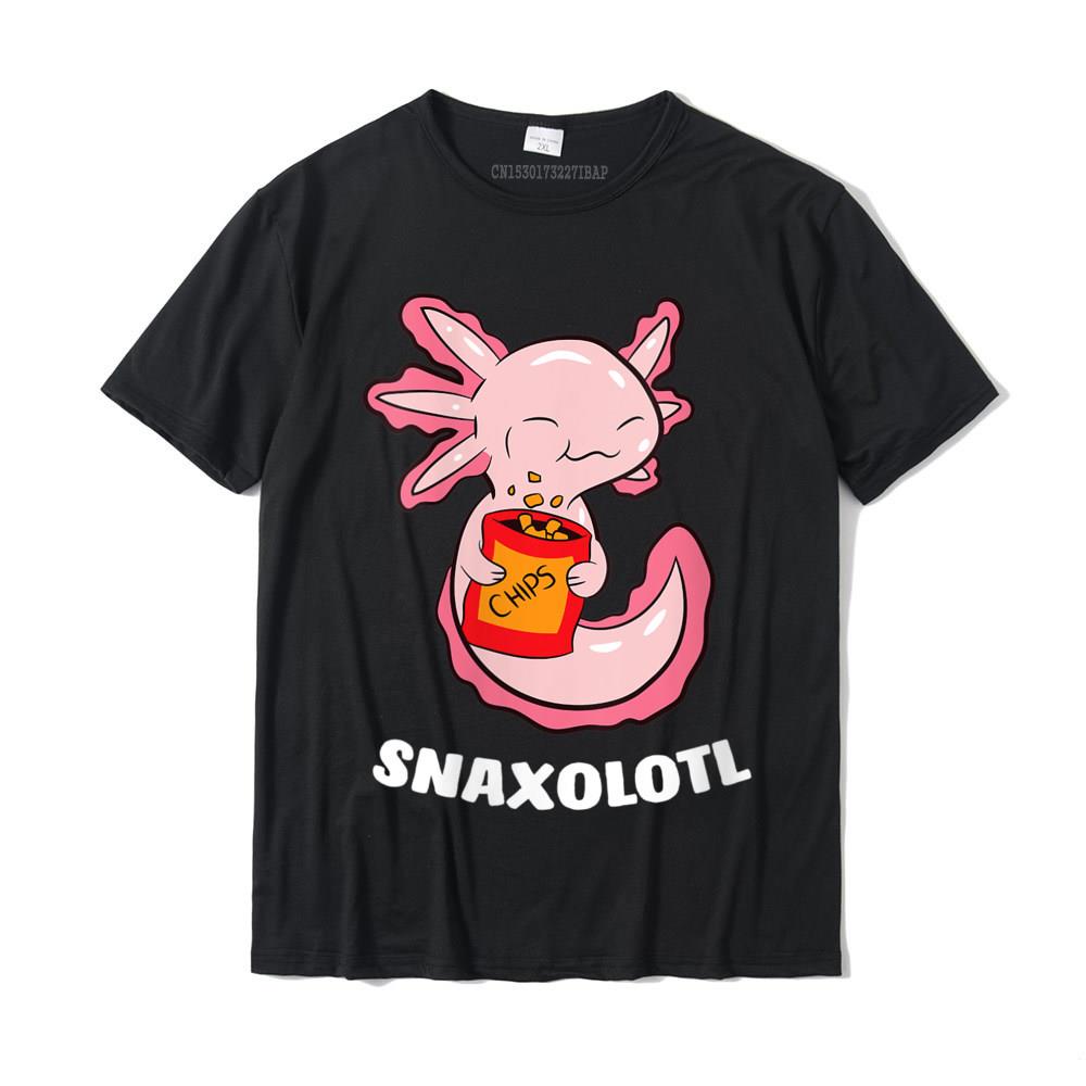เสื้อยืด-cotton-ผู้หญิงน่ารัก-axolotl-คนรัก-snaxolotl-คาวาอี้-axolotl-ขนมอาหารเสื้อยืดผ้าฝ้ายเสื้อยืดด้านบนสําหรับผู้ชาย