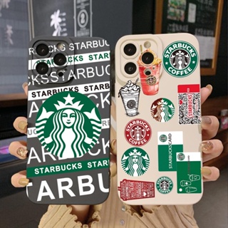 เคสป้องกันโทรศัพท์มือถือ ขอบสี่เหลี่ยม ลาย Starbuck Coffee สําหรับ Infinix Hot 12i 10S 11 10 Play 11S 10i Smart 6 HD X6511 X657B X6512 Note 12 G96