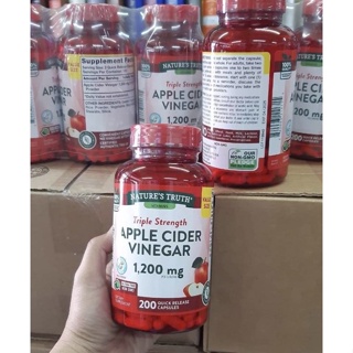 Nature’s Truth Apple Cider Vinegar 1200 mg : น้ำส้มสายชูหมักจากแอปเปิ้ล zz