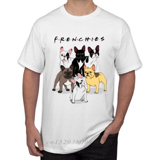 เสื้อสีขาว Sıcak satış Hipster Frenchies baskı erkekler t-shirt moda kucaklama şimdi Frenchies Bulldog tasarım başında k