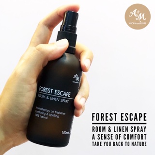 Forest Escape Room &amp; Linen Spray: สเปรย์ปรับอากาศ ห้องหอมสดชื่น กลิ่นหอมป่าสน ฉีดหมอน ฉีดหน้ากาก ลดแบคทีเรีย 15/50/100ML