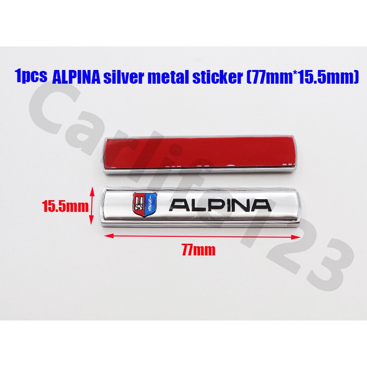 alpina-สติกเกอร์โลโก้โลหะ-สําหรับติดตกแต่งรถยนต์