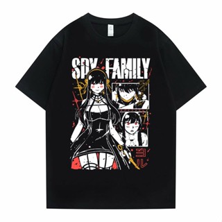 เสือยืดผู้ชาย อะนิเมะญี่ปุ่น Spy X ครอบครัว Yor ปลอมแปลง Tshirt มังงะผู้ชายผู้หญิงเสื้อยืดลําลองผู้ชาย Harajuku แฟชั่นเส