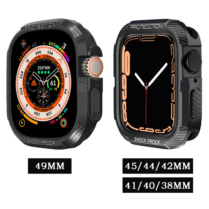 เคส-สําหรับ-apple-watch-series-ultra-8-49-มม-นิ่ม-tpu-กันกระแทก-ป้องกัน-กันชน-iwatch-49-มม-เคส