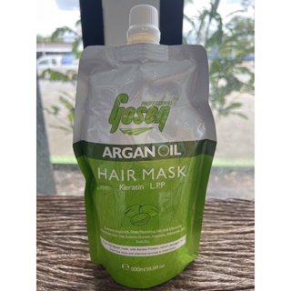 โกเซ็น อาร์แกน ออยล์ มาส์ก Gosen argan oil hair mask keratin L.P.P 500ml.