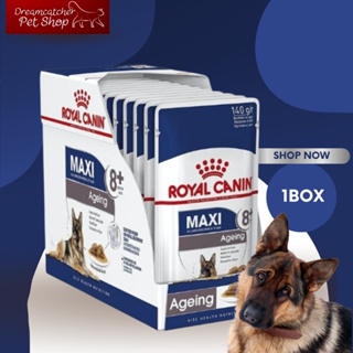 Royal canin maxi ageing 8+ pouch อาหารเปียก 1 กล่อง