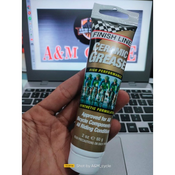 Finish Line Ceramic จาระบีสังเคราะห์ 60g หรือ 2Oz จาระบีจักรยาน ...