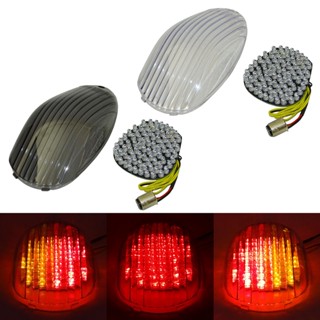 E-Mark LED Integrated Blinker Taillight Tail Brake Turn Signals Light For KAWASAKI Vulcan 900 VN900 Classic LT Custom 20