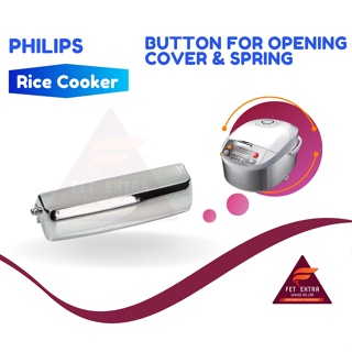 ภาพหน้าปกสินค้าBUTTON FOR OPENING COVER & SPRING สวิตช์ล็อกและสปริงหม้อหุงข้าว อะไหล่แท้สำหรับหม้อหุงข้าว PHILIPS รุ่น HD3031และHD3038 ซึ่งคุณอาจชอบราคาและรีวิวของสินค้านี้