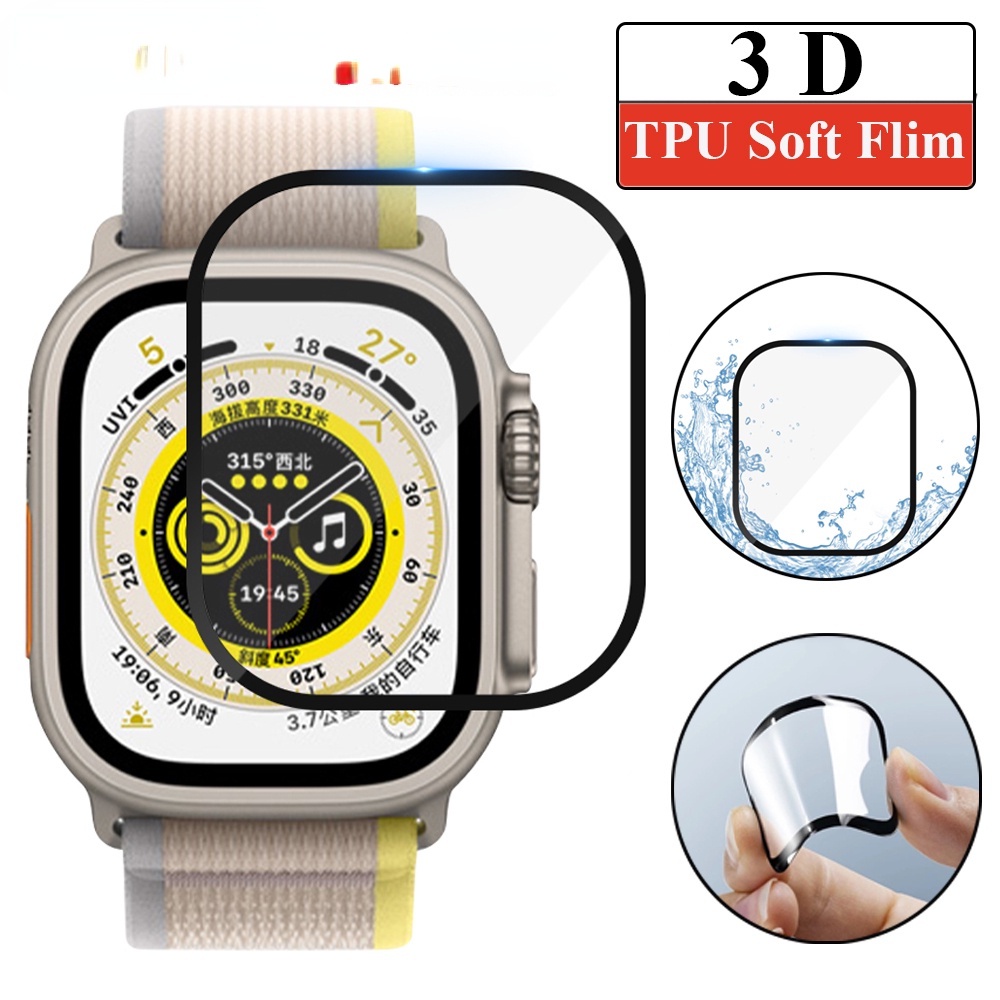 ฟิล์มกันรอยหน้าจอ-3d-ไม่ใช่กระจก-ทรงโค้ง-สําหรับ-apple-watch-ultra-49-มม-apple-watch-ultra-8