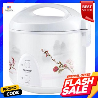 SHARP หม้อหุงข้าวอุ่นทิพย์ รุ่น  KS-11E ขนาด 1 ลิตร คละสี คละลายSHARP Unthip rice cooker model KS-11E, size 1 liter, ass