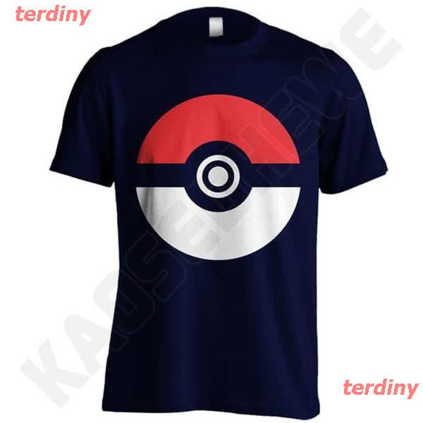 ลอร์ดออฟเดอะริงส์เสื้อยืดผู้ชายและผู้หญิง-เสื้อยืดพิมพ์ลาย-pokemon-pokeball-01-legga-dongker-size-s-xxld-c