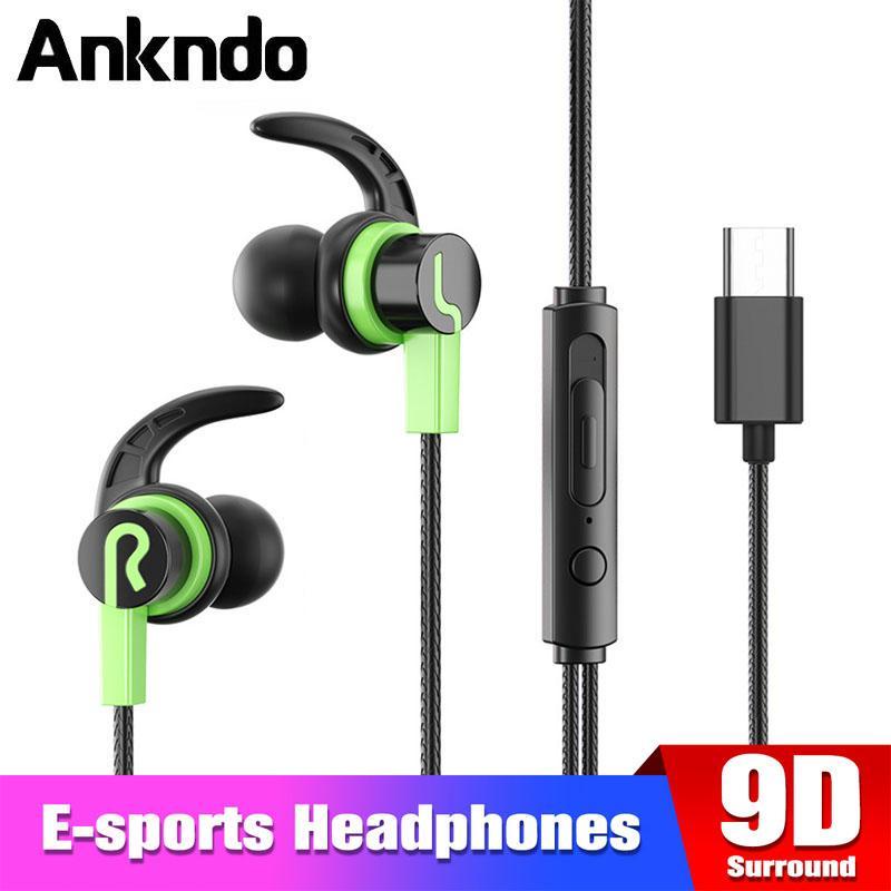 ankndo-หูฟังอินเอียร์-ลดเสียงรบกวน-พร้อมไมโครโฟน-hd-hifi-สําหรับ-huawei-xiaomi-android